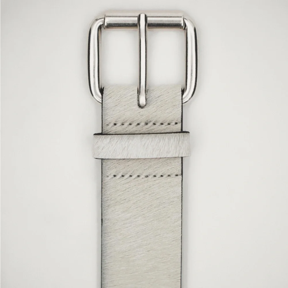 Massimo Dutti NWT 100% leather belt 6175/675